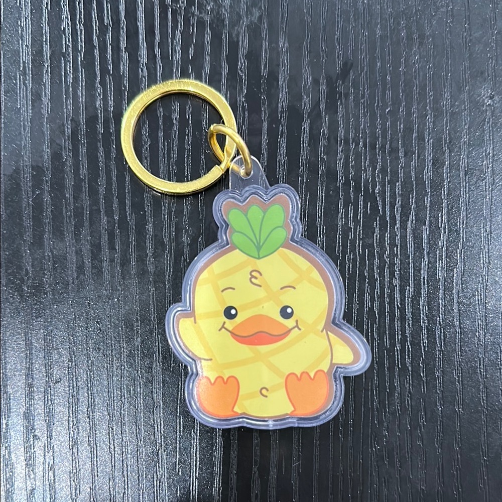 Cute chicken Pineapple Keychain
